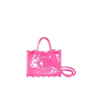 Melissa x Telfar Small  jelly shopper Pink